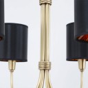 Loft Industry Modern - Brass Black Chandelier